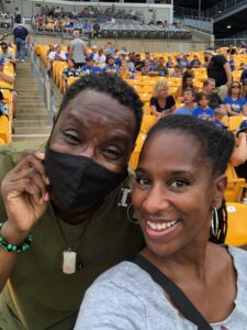 My folk DJ Miss HER @iammissher at a Pitt football game. Heinz Field.